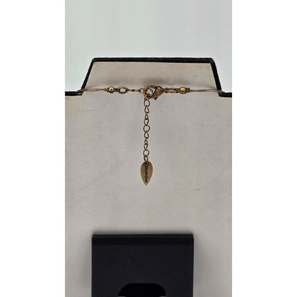 Coldwater Creek Multilayer Glass Beaded Necklace Abalone & Gold Tone Accents - Picture 3 of 7